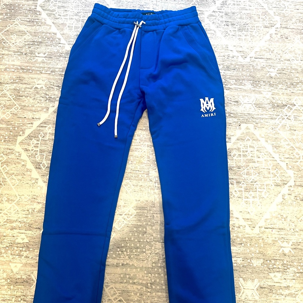 Amiri Sweatpants MA Core Logo Blue